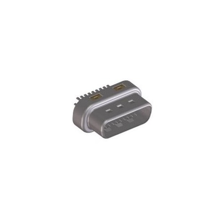 Molex Telecom And Datacom Connector, 28 Contact(S), Male, Solder Terminal, Locking, Plug 750001028